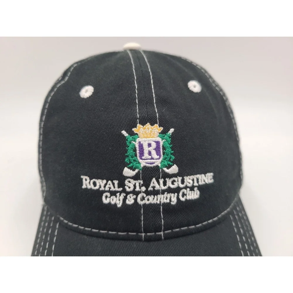 Royal St Augustine Golf & Country Club Pukka Adjustable Hat Cap Men Women Black